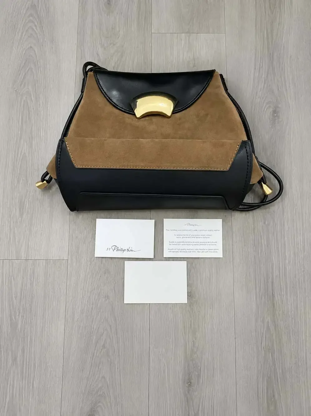 Black Farro ID Petite Soft Shoulder Bag